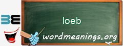 WordMeaning blackboard for loeb